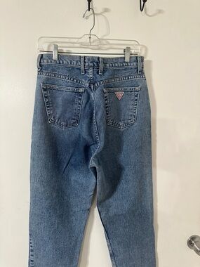Guess by Marciano Blue High-Rise Mom Jeans